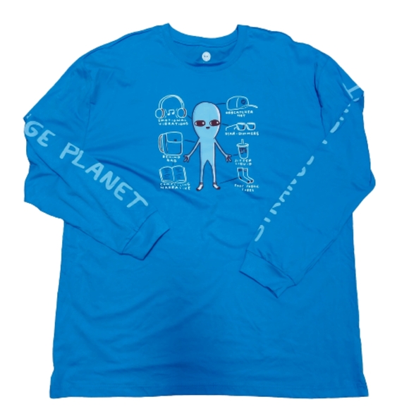 CULTURE FLY ☆ STRANGE PLANET ☆ UNISEX ☆ LONG SLEEVE TEE ☆ 3XL ☆ NWT - Picture 2 of 10